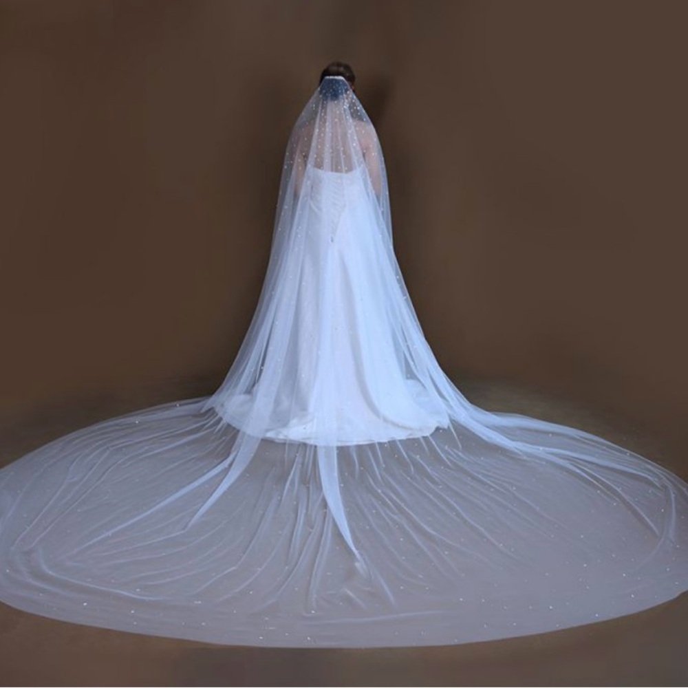 Elegant White Bridal Veil